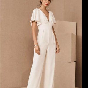 NWT BHLDN Sachin & Babi Emmie Jumpsuit | Size 8 | White | Ivory